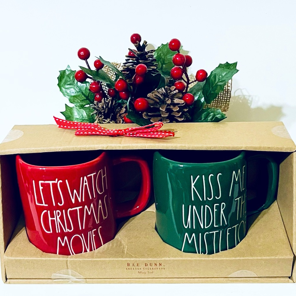 Rae Dunn Christmas “Let’s Watch Christmas Movies” Box set